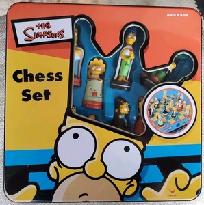 NICE Unused The Simpsons Chest Set Board Sealed Cardinal Brand Ages 8 Up Tin Box - Picture 1 of 4