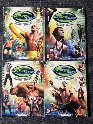 WWF/WWE Summer Slam 1988 - 2007 The Complete Anthology Vol 1-4DVD FREE SHIPPING - Image 1 of 4