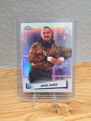 2021 Topps Chrome WWE - Angel Garza #5 Green Refractor /99 - Image 1 of 2
