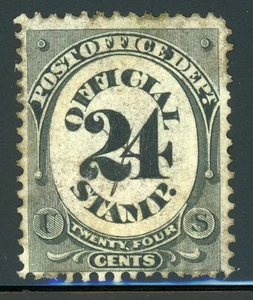 UNITED STATES OFFICIAL Selections: Scott #O54 24c Black POST OFFICE DEPT. CV$25+ - Picture 1 of 1