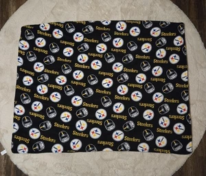 Pittsburgh Steelers Throw Blanket Black Yellow 59x46 NFL Football Fleece Logo - Picture 1 of 7