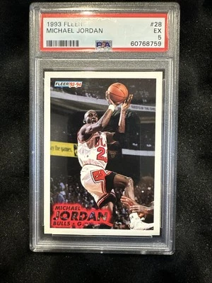1993 年迈克尔·乔丹 PSA 5 #28 芝加哥公牛队 — 第 1/4 张图片