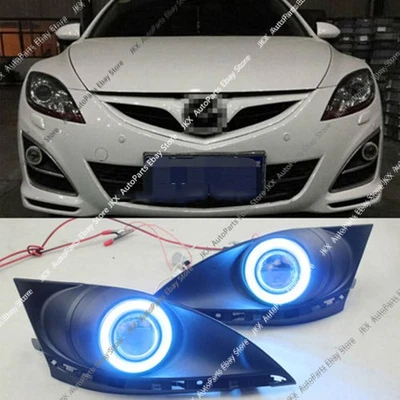 Luces antiniebla LED y cubierta de parachoques anillo ojo de ángel halo COB para Mazda 6 2010-2013  Foto 1 de 4