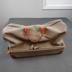 BRIC'S Made in Italy Weekender Seesack Lederbesatz Khaki Hellbraun Handgepäck Reise - Bild 1 von 10