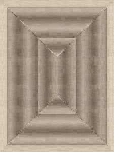 Hand Tufted Rug NZ Wool & Silk Featuring an 8-10mm plush pile height, its modern - Picture 1 of 2