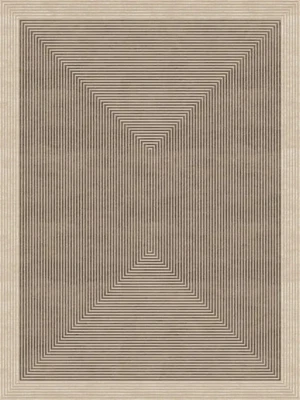 Hand Tufted Rug NZ Wool & Silk Featuring an 8-10mm plush pile height, its modern - Image 1 of 2