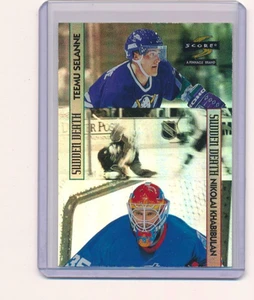 1996-97 SCORE SUDDEN DEATH TEEMU SELANNE NIKOLAI KHABIBULIN #15 - Picture 1 of 1