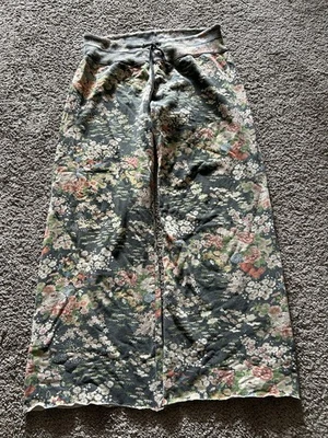 Pantalones deportivos florales vintage Lucky Brand tejidos pierna ancha talla mediana algodón Y2K Foto 1 de 4