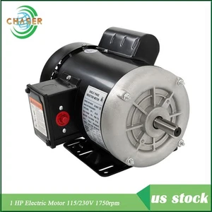 Electric Motor 1 HP 5/8'' shaft 115/230V 1750rpm 56 Frame Equipment New - Picture 1 of 13