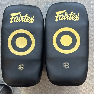 Almofadas tailandesas leves Fairtex KPLC5 Muay Thai/Kickboxing - Preto - Imagem 1 de 4