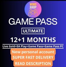XBOX GAME PASS ULTIMATE 12+1 Month GLOBAL (PC+XBOX X/S) EA PLAY + GOLD NO CODE