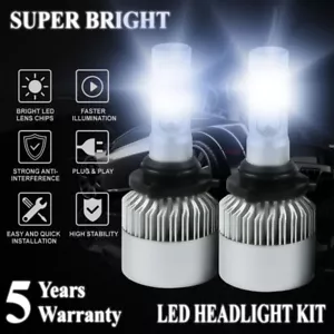 9006 HB4 LED Headlights Bulbs Lamp Fog Light Hi/Lo Beam HID Xenon 2000W 300000LM - Picture 1 of 6