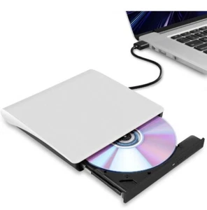 Unidad de CD/DVD externa para computadora portátil USB 3.0 ultra delgada grabadora portátil grabadora co... - Imagen 1 de 6