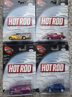 100% Hot Wheels "Hot Rod Magazine" Complete 4 Car Set, 