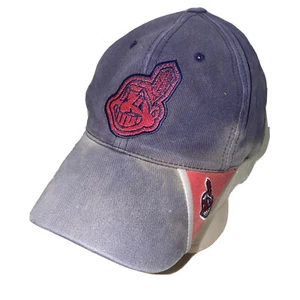Cleveland Indians Classic Chief Wahoo Baseball Cap Faded Blue MLB Strapback - Bild 1 von 11