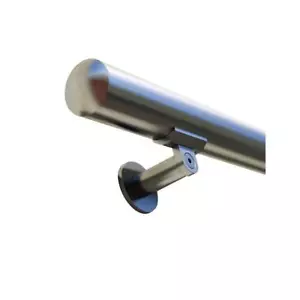 Unbranded Handrail Stair Kit 84" H x 1.97" W Bracket Aluminum Exterior Interior - Picture 1 of 3