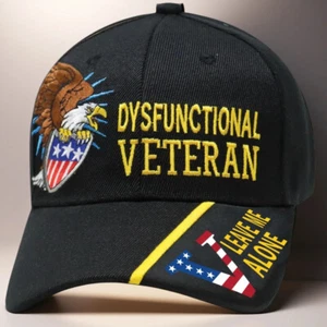 US Dysfunctional Veteran  American Flag Cap Hat - Picture 1 of 1