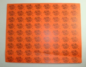 1 PLANCHE DE 72 BONS POINTS ANCIENS ORANGE TERRE MONDE SCOLAIRE ECOLE RECOMPENSE - Picture 1 of 1