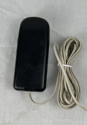 Teléfono fijo abatible con cable moda Apolo negro radio Shack de colección 43-868 Foto 1 de 4