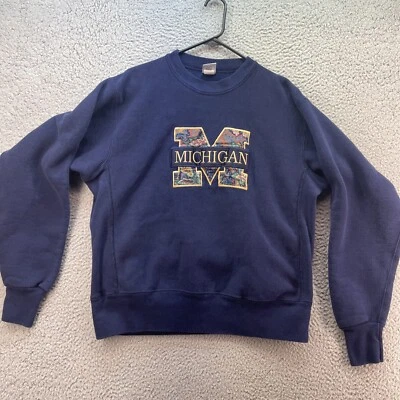 Vtg Crable Sportswear Sweatshirt Women’s Size Large Michigan Embroidered NCAA - Image 1 of 4
