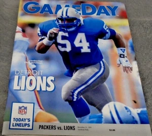 1991 PRO FOOTBALL NFL GAMEDAY MAGAZINE GREEN BAY PACKERS VS DETROIT LIONS RARE! - Picture 1 of 8