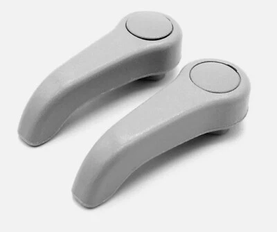 2 Grey Seat Tilt Adjustment Handles for Renault Clio 2 II and Twingo - Image 1 of 3