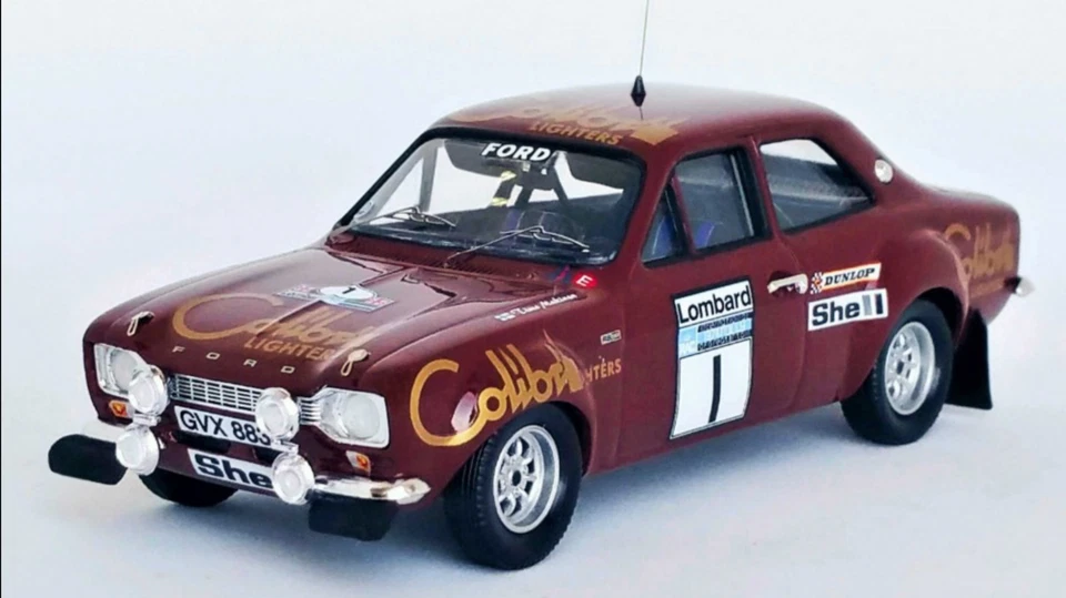 1/43 FORD ESCORT RS 1600  #1 1ST RAC RALLY 1974 MAKINEN TROFEU 519 - Immagine 1 di 1