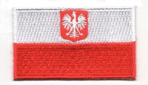 POLEN ADLER FLAGGE Bügelbild Patch Flagge Polen 2 1/2" - Bild 1 von 1