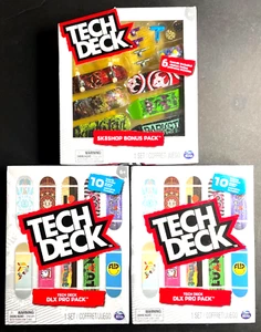 Tech Deck Lot: 2 DLX Pro Packs & Sk8Shop Bonus Pack NOB 26 Boards - Picture 1 of 5