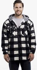 TrailCrest Men's Warm Sherpa Lined Hoodie Fleece Shirt Jacket 5XL NWT 