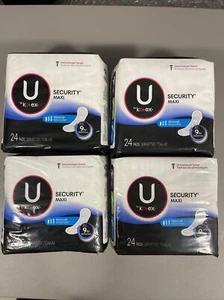 U by Kotex Security Maxi Regular Absorbency pack od 24 pads Lots of 4 packs - Picture 1 of 4