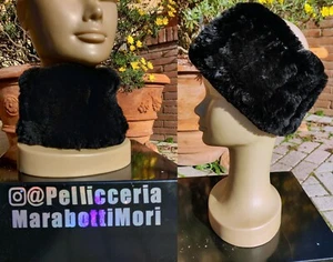 SCALDATESTA SCALDACOLLO montagna Caldo Elasticizzato Pelliccia Tricot Lapin Rex - Foto 1 di 8