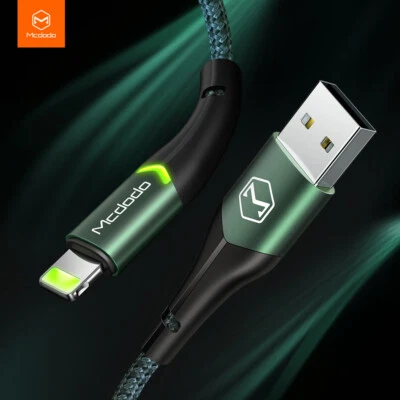 McDodo LED Fast Charger Data Cable for iPhone 14/13/12/11/XS Pro Max XR 7 8 6 SE - Image 1 of 4
