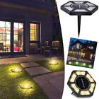 NEW Solar Ground Lights 12-LED Disk Lights Outdoor Pathway Garden Lawn Yard S6M3