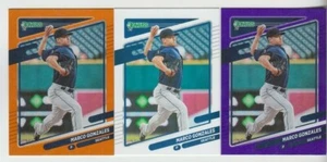 (10) Marco Gonzales 2021 DONRUSS HOLO PURPLE & ORANGE + BASE LOT #147 MARINERS - Picture 1 of 1