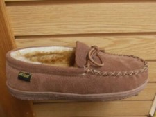 wide width moccasin slippers