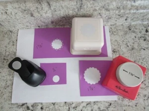 Lote de 3 punzones de papel circulares Martha Stewart Paper Studio - Imagen 1 de 4