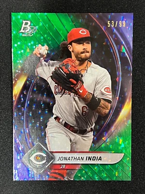 Jonathan India 2022 Bowman Platinum Parallel/99 Cincinnati Reds Foto 1 de 2
