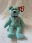 Ty Beanie Baby Ariel the Bear with Tag Errors. Rare And Retired. Light Green