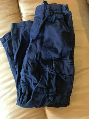 Chaps Boy's Cargo Pants - size 6 - Navy Blue with Adjustable Length - Image 1 of 4