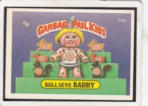 1986 Topps Garbage Pail Kids #111b Bulleye Barry - Picture 1 of 1