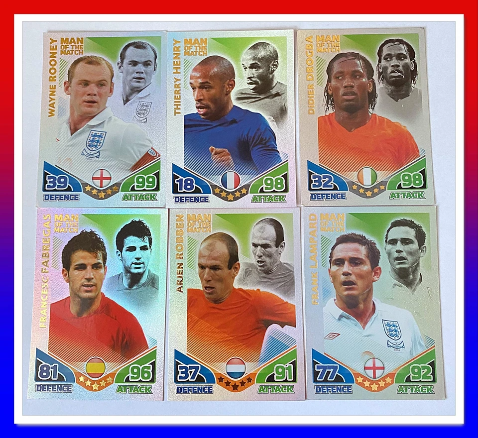 2010 Topps Match Attax England World Cup Trading Cards -  Man of the Match - Image 1 of 4