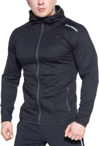 Men's Casual and Workout Full-Zip Hoodie - Breathable with Zipper Pockets - Picture 1 of 9