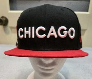 Chicago Bulls Hat\Cap Fitted 7-1/4 New Era 59Fifty flat bill NBA Basketball - Picture 1 of 6