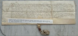Original Handwritten 1512 Vellum Land Grant From Reign Of King Henry VIII - Picture 1 of 2