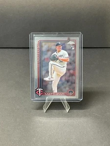 2025 Topps Chrome Zebby Matthews #277 Base Rookie Minnesota Twins - Bild 1 von 2