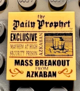 LEGO Harry Potter Daily Prophet Azkaban Breakout Printed Tile 2x2 3068 pb1294 - Picture 1 of 2