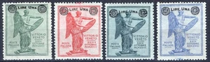 REGNO D'ITALIA 1924 VITTORIA SOPRASTAMPATA 4 VALORI G.I MNH** BEN CENTRATI - Foto 1 di 2