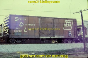 ORIGINAL SLIDE SEABOARD COAST LINE RR 40FT BOXCAR 13212 1987 - Picture 1 of 1