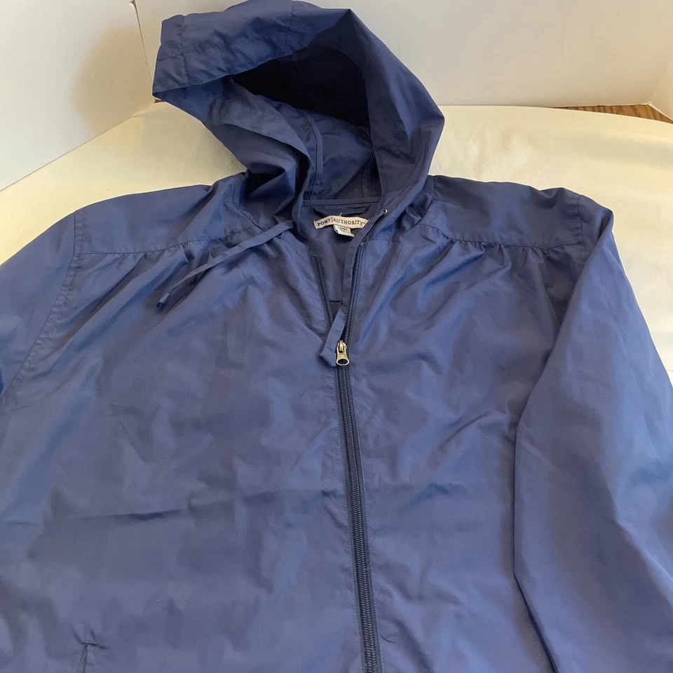 Port Authority 女士 xXL 海军蓝全拉链轻便雨衣  — 第 1/4 张图片